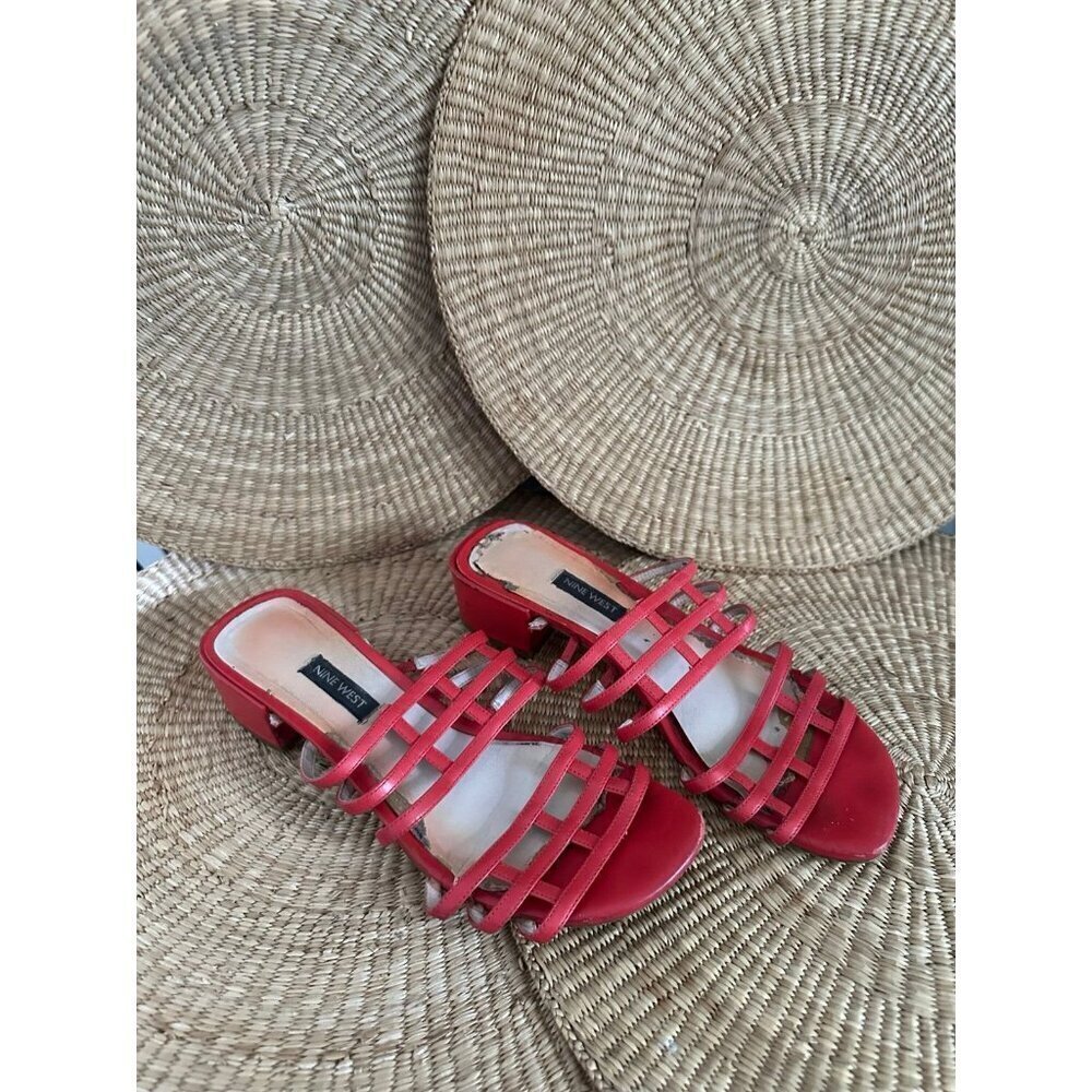 Nine West women’s size 8 used sandal heels